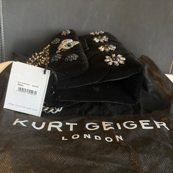 Kurt Geiger London Kensington Black Evening Bag - Picture 5 of 6